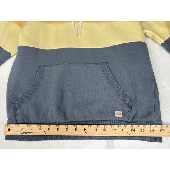 Marine Layer Archive Colorblock Hoodie Men’s Small Blue Yellow Pink Pullover - Picture 12 of 16